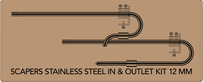 Superfish Scapers Stainless Steel In & Outlet Kit