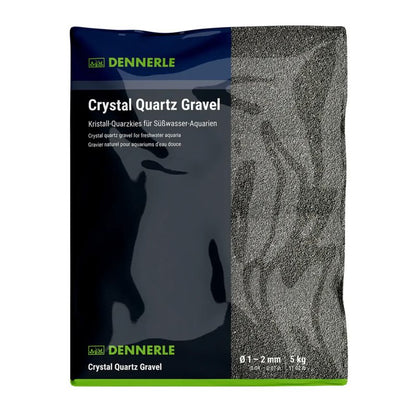 Dennerle Crystal Quartz Gravel Diamond Black 5kg