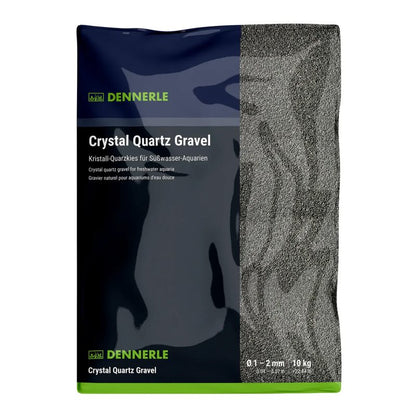 Dennerle Crystal Quartz Gravel Diamond Black 10kg