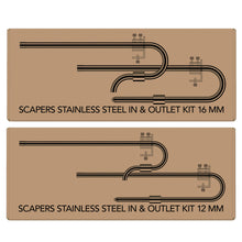 Superfish Scapers Stainless Steel In & Outlet Kit
