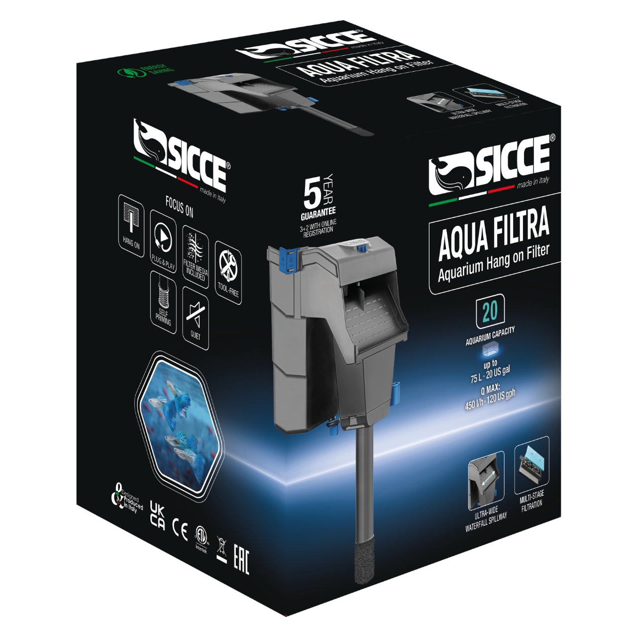 Sicce Aqua Filtra - Hang on Filter